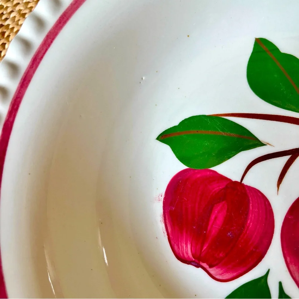 Blue Ridge Southern Potteries Serving Bowl Twin Apples Pattern